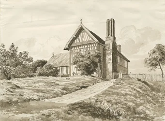 Betley - Farmhouse: kresba perem a sépií, říjen 1820 (kresba)