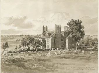 Oaken - Farm House: sépiová kresba, 5. srpna 1820 (kresba)