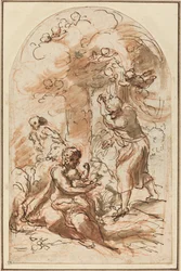 Studie pro "Madonna della Scodella" [recto]