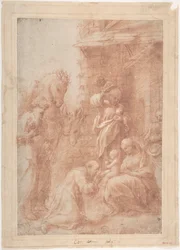 Klanění tří králů, ca. 1517.