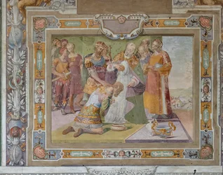 Cyklus Skutky Godfreye z Bouillonu při dobytí Jeruzaléma, asi 1589-94 (freska)