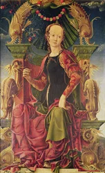A Muse, cca 1455-60 (olej s vaječnou temperou)