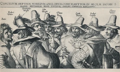 "The Gunpowder Plot Conspirators", 1605, 1904