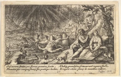 Obětování Polyxeny, z Bacchanals a historie, 1744., 1744.