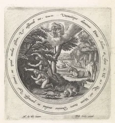 Adam a Eva se skrývají před Bohem Historie Adama a Evy (název série)