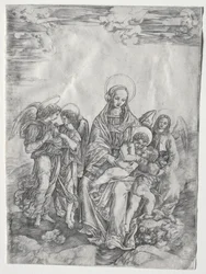 Panna a dítě s nemluvnětem sv