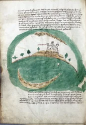 Mapa ostrova Santorini (Řecko)