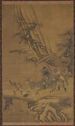 Zhong Kui a démoni přes most