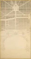 Deska 129 z Plánu Chicaga, 1909: Chicago. Obchodní centrum města v...
