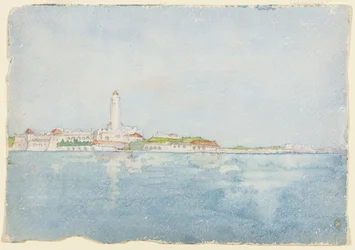 Skica pořízená v Alžíru, Severní Afrika, Travel Sketch, 1896.