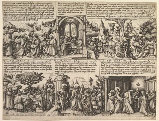 Různé scény, z evangelií az Acta Apostolorum, ca. 1530.