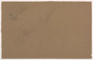 Kresba, studie pravé ruky, 1850-60