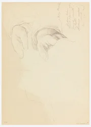 Kresba, Skica k portrétu Belly Worshamové, 1878