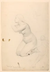 Kresba, Studie ke "Přijímání nemocných", 1844-45