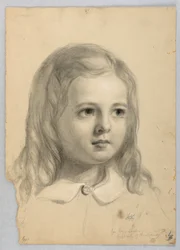 Kresba, studie k duplikátu "Christiany", 1850