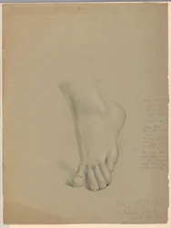 Kresba, studie pro duplikát "Christiany", březen 1850