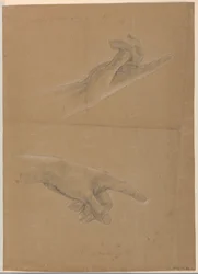 Kresba, studie k filmu "Early Christia", 1839-40