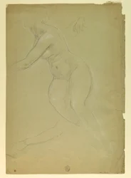 Kresba, studie k filmu Spravedlnost a Pe, 1886