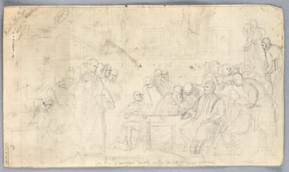 Kresba, Studie pro "Vědeckou skupinu", 1858