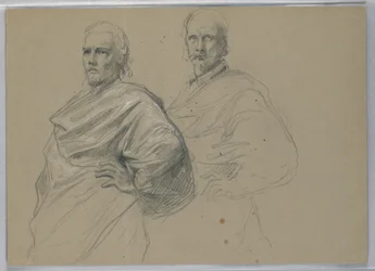 Kresba, studie k filmu "Tizián ukazuje", 1871-72