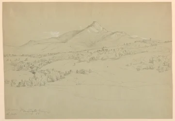 Mount Chocorua z kopce poblíž vesnice Tamworth