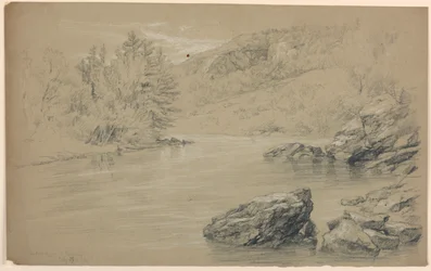 Řeka Androscoggin v Gorhamu, New Hampshire