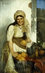 Oranžový prodejce, 1888
