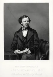 Ctihodný Edward Henry Stanley, 15. hrabě z Derby, britský státník, c1880.