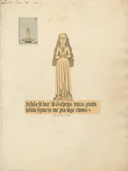 Mosazný talíř ženy z Layton Church