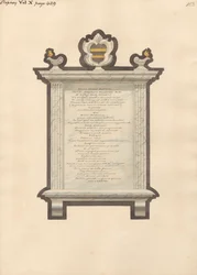 Památník Jacob Augustus Blondel z kostela Stepney
