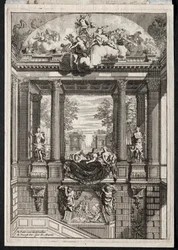 Schodiště v paláci Voorst v Holandsku