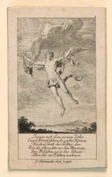 Novoroční přání pro Německo, ilustrace pro "Königl: Grosbrit [anian] genealogický kalendář pro rok 1780 Lauenberg od J.G. Berenberga"