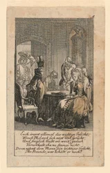Pomposity, ilustrace pro "Königl: Grosbrit [anian] genealogický kalendář pro rok 1780 Lauenberg od J.G. Berenberga"