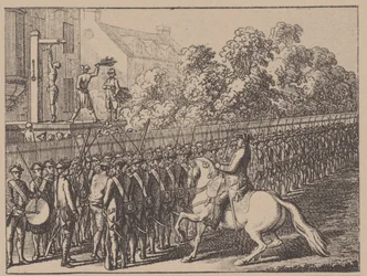 Běh v rukavici. Ilustrace z Elementartwerk od J. B. Basedowa, 1774