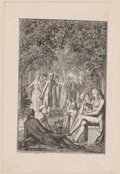 Titulní mědiryt k Beckerovu "Taschenbuch [...] für 1796"
