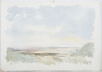 Svatý ostrov, 1893 (tužka a wc na papíře)