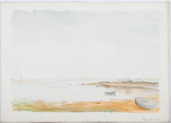 Svatý ostrov, 1895 (tužka a wc na papíře)