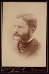 Portrét Barton Warren Evermann 1853-1932, před rokem 1900.