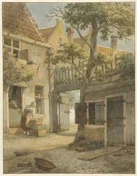 Nádvoří nádvoří v Amsterdamu
