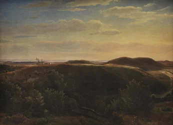 Pobřeží Jutska při pohledu z Mølleknap Hills ve Fyn