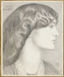Paní William Morris, 1860