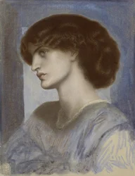 Portrét Jane Morris, 1868-1874.