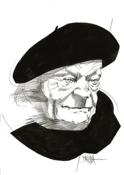 Giuseppe Ungaretti, 2024 (digitálně upravená kresba tužkou)