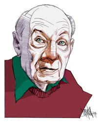 Gustave Thibon, 2014 (digitální kresba barevnou tužkou)