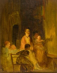 Králík na zdi, kolem roku 1815 (olej na plátně)
