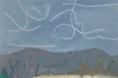 Martins Flying at Dusk, Catus, cca 1995-96 (olej na plátně)
