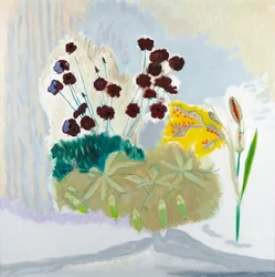 Seedpods and Cosmos, 2010 (olej na plátně)