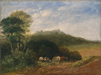 hrad Dudley; 1853 (olej na plátně)