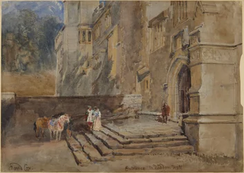 Vchod do Haddon Hall