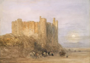 Hrad Laugharne, 1849 (wc na papíře)